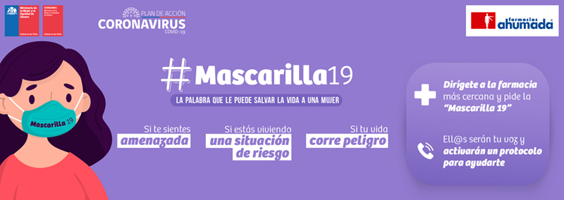 #Mascarilla19 (“Mask 19”) graphic