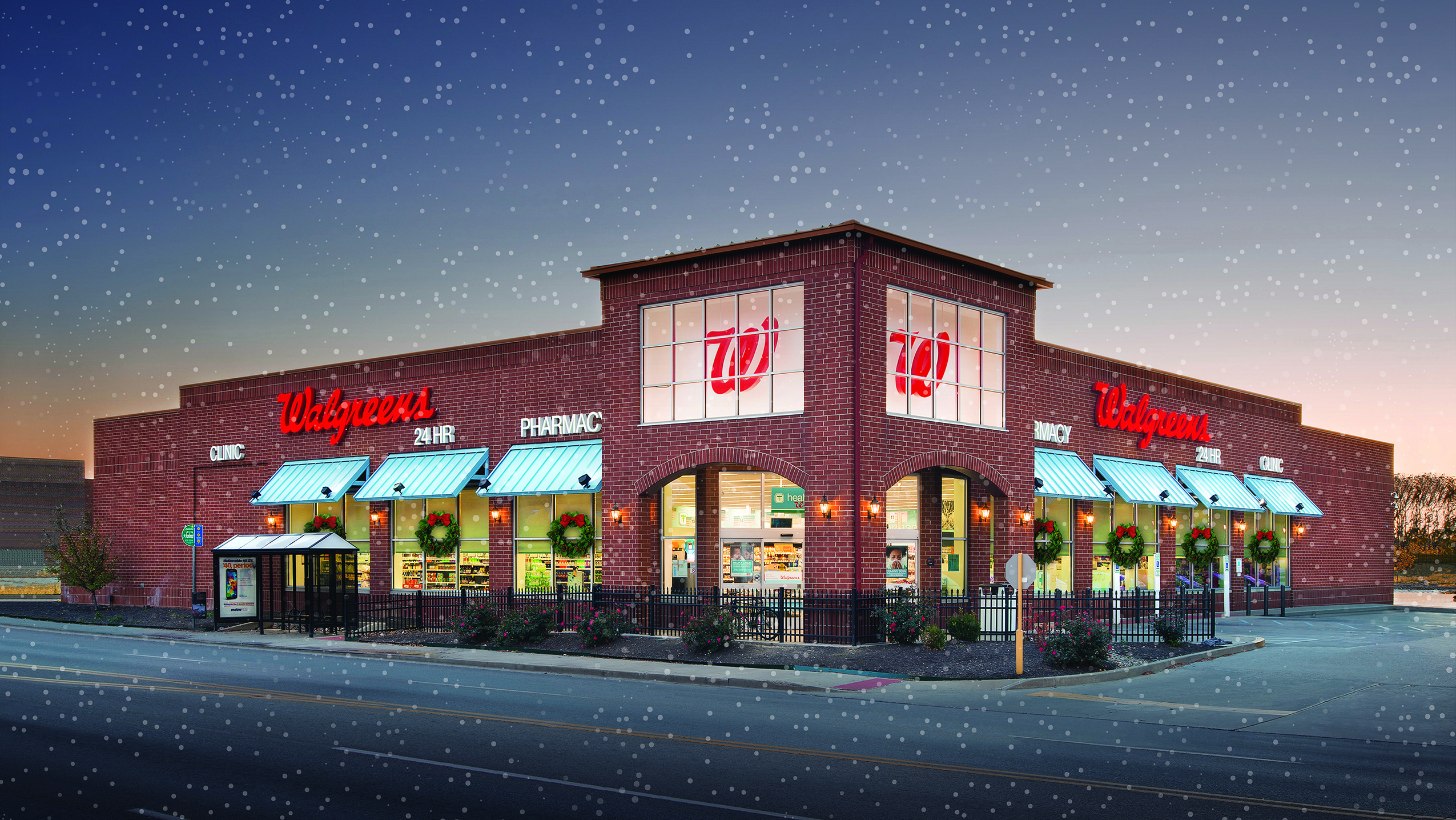 Walgreens in snow