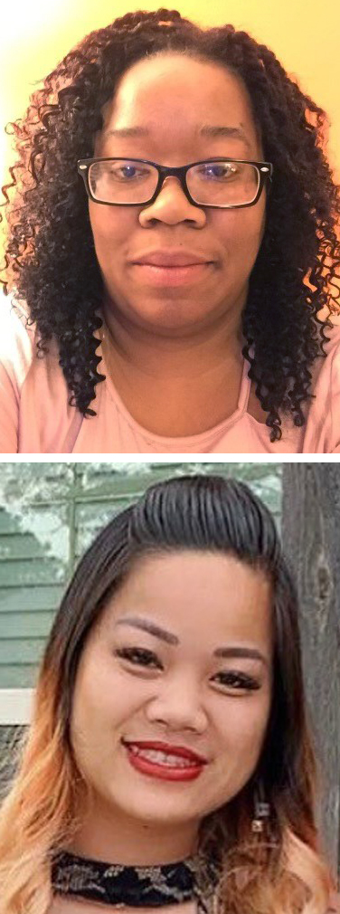 Andrea Harris (top) and Kate Jurgens