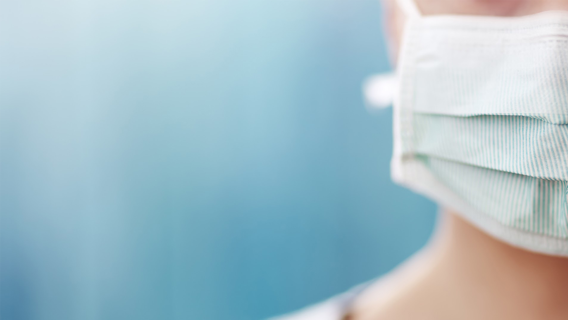 Person wearing a mask