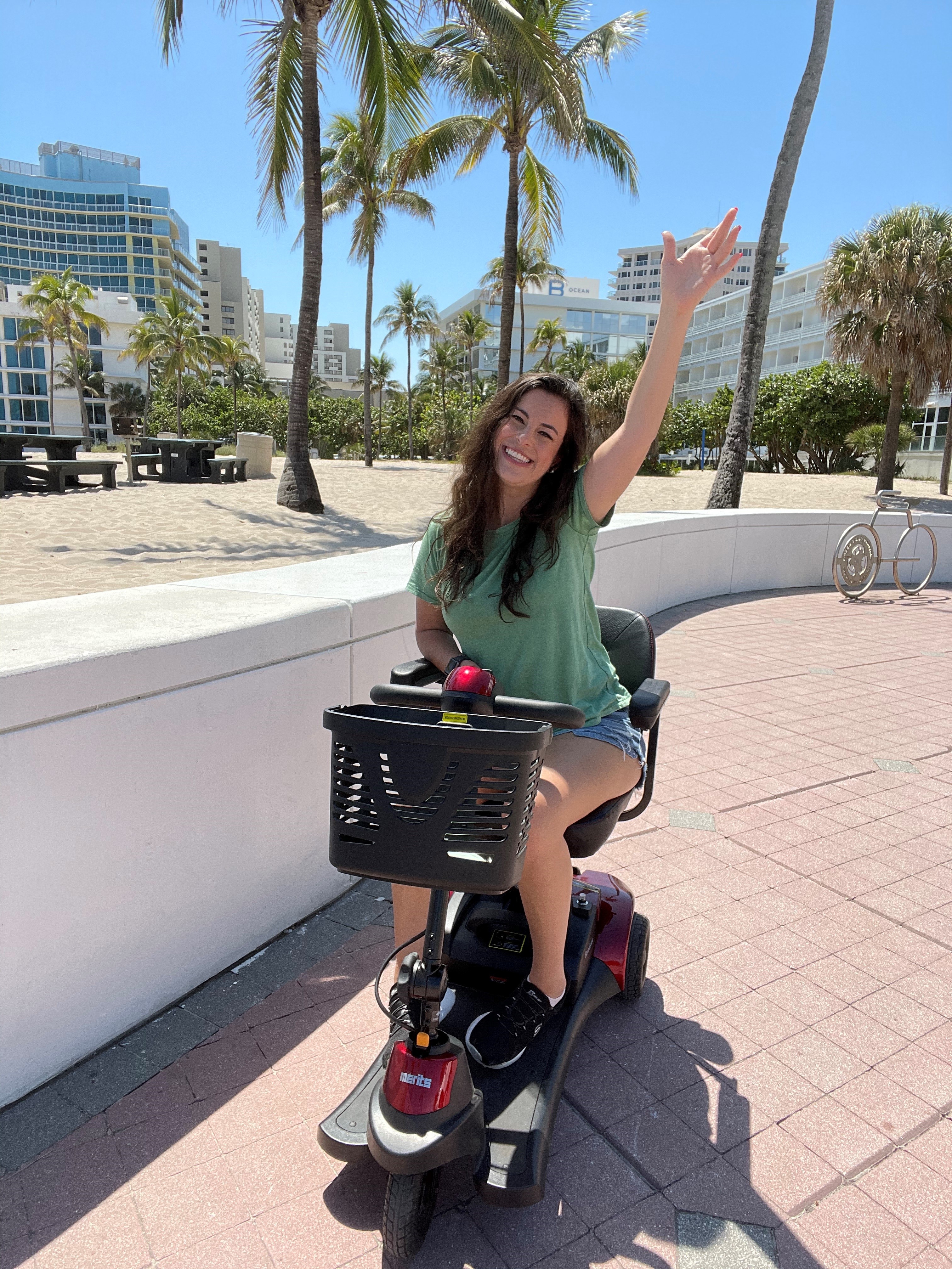 chelsea on scooter