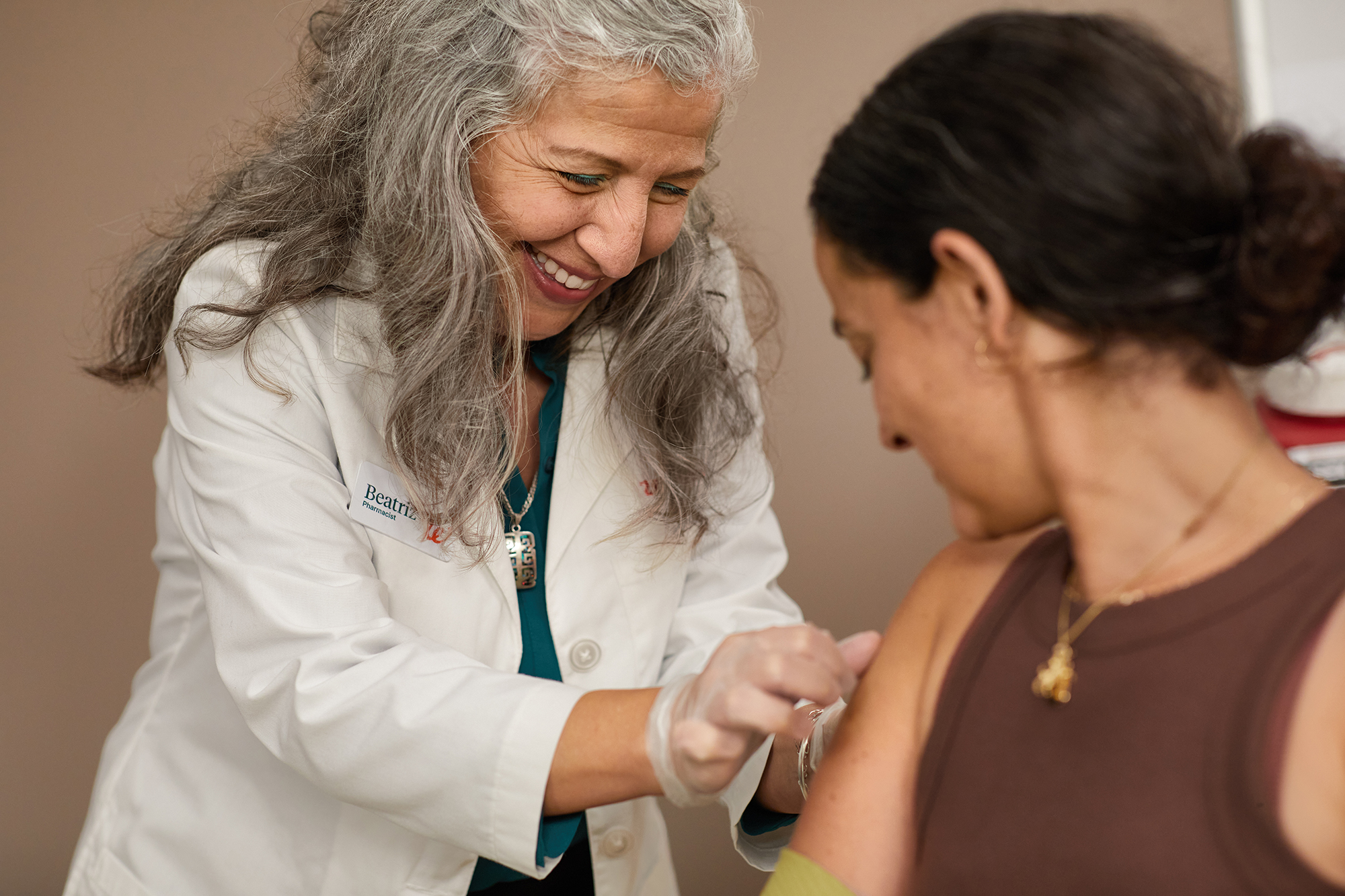 Pharmacist and patient