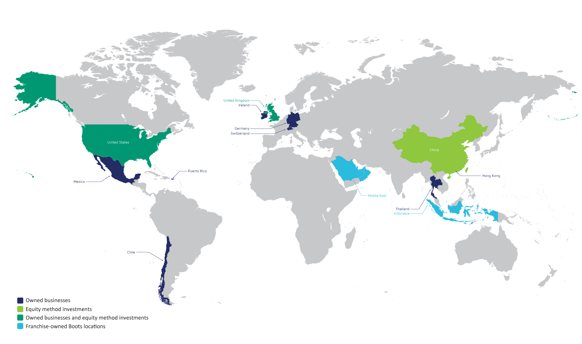 WBA Global Presence Map