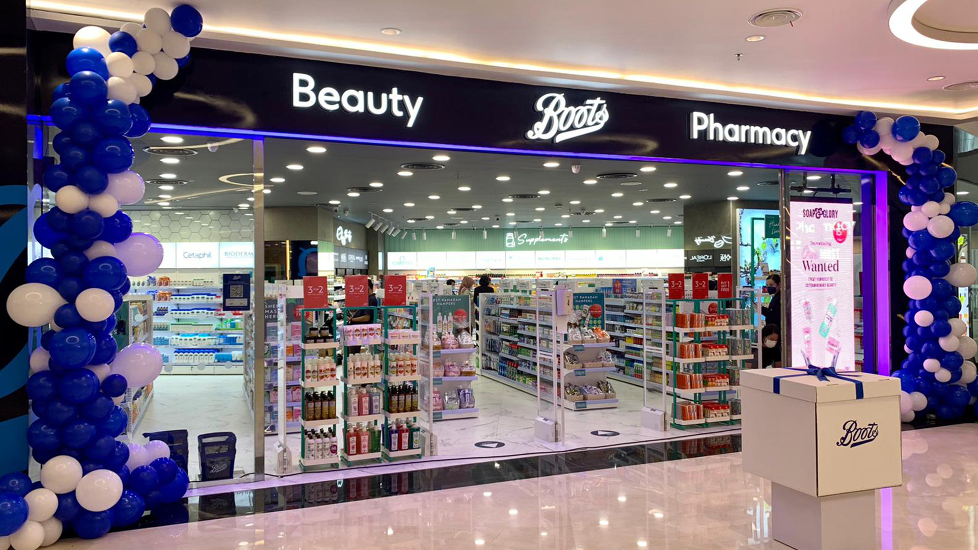 Entrance of the Boots Indonesia Store