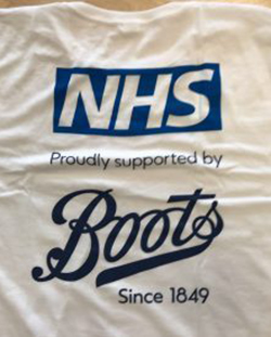 Boots NHS Testing Shirt