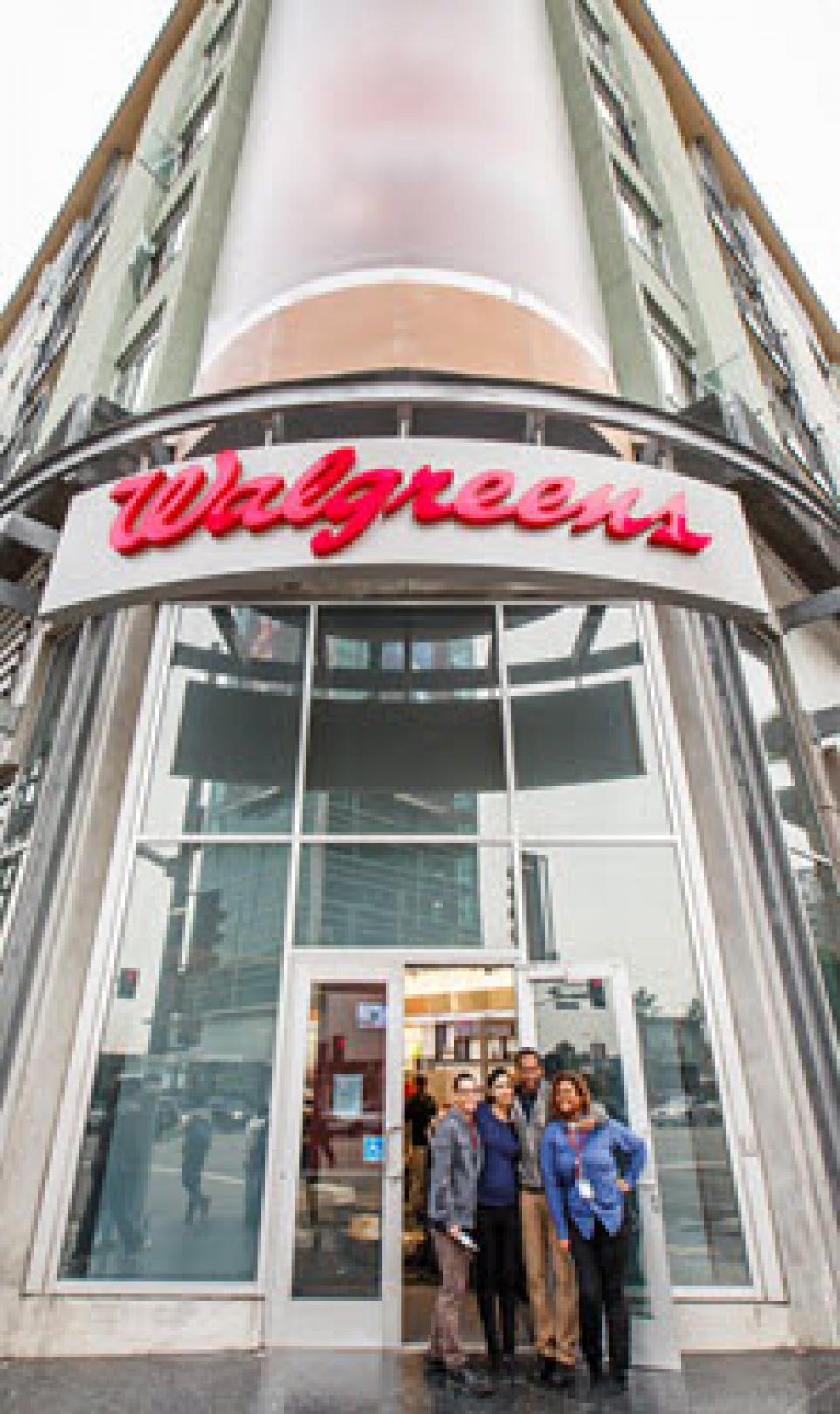 Storefront photograph of the Walgreens Hollywood store