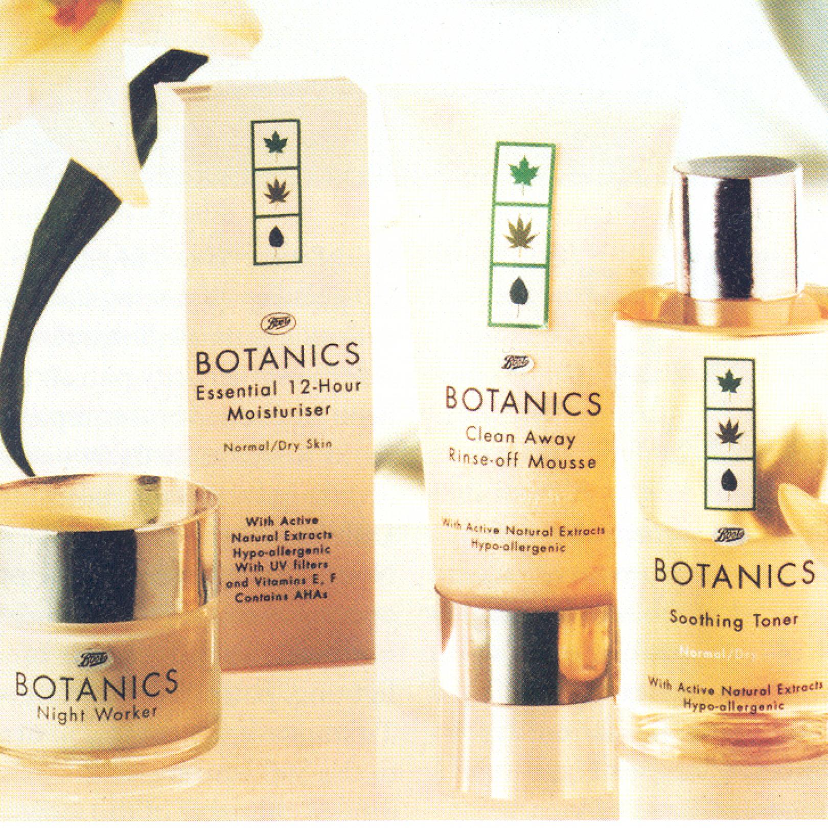 Four Botanics Products from first line launched in 1995