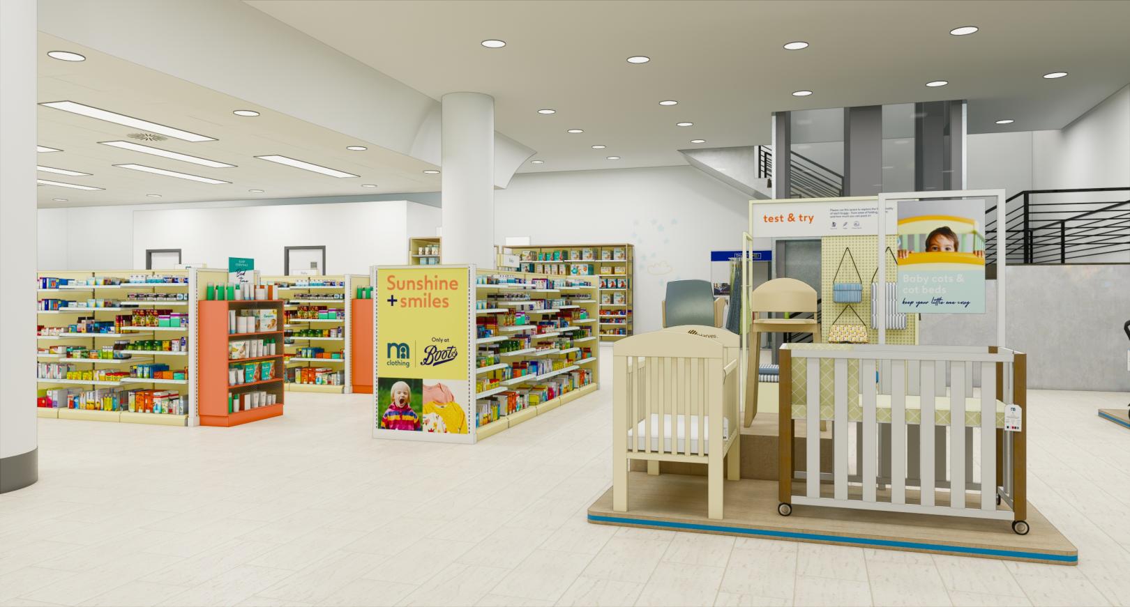 Inside a Boots Baby Store