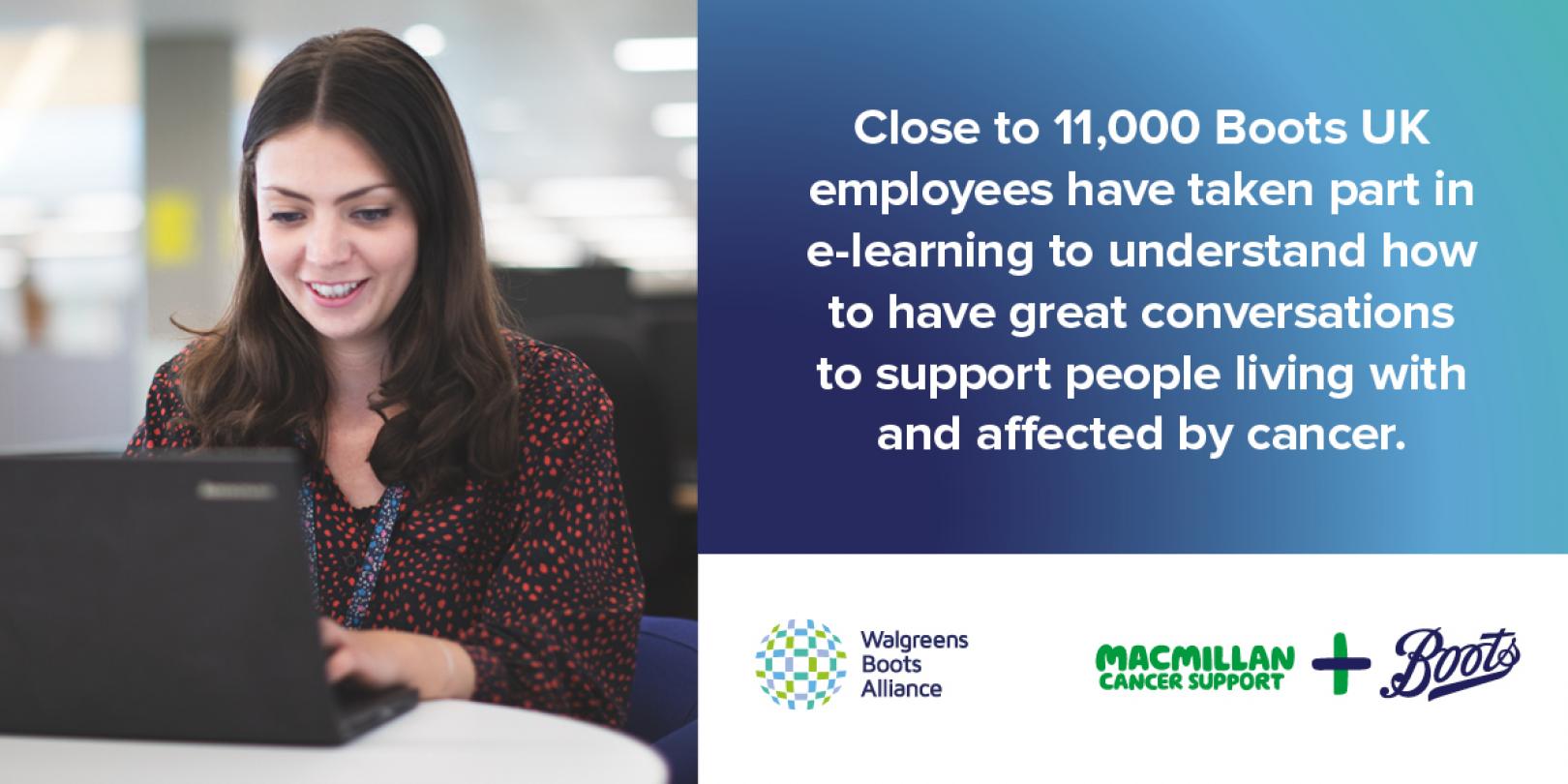 Boots UK & Macmillan Cancer Support help 11,000 employees take e-learning for cancer conversations Twitter LinkedIn