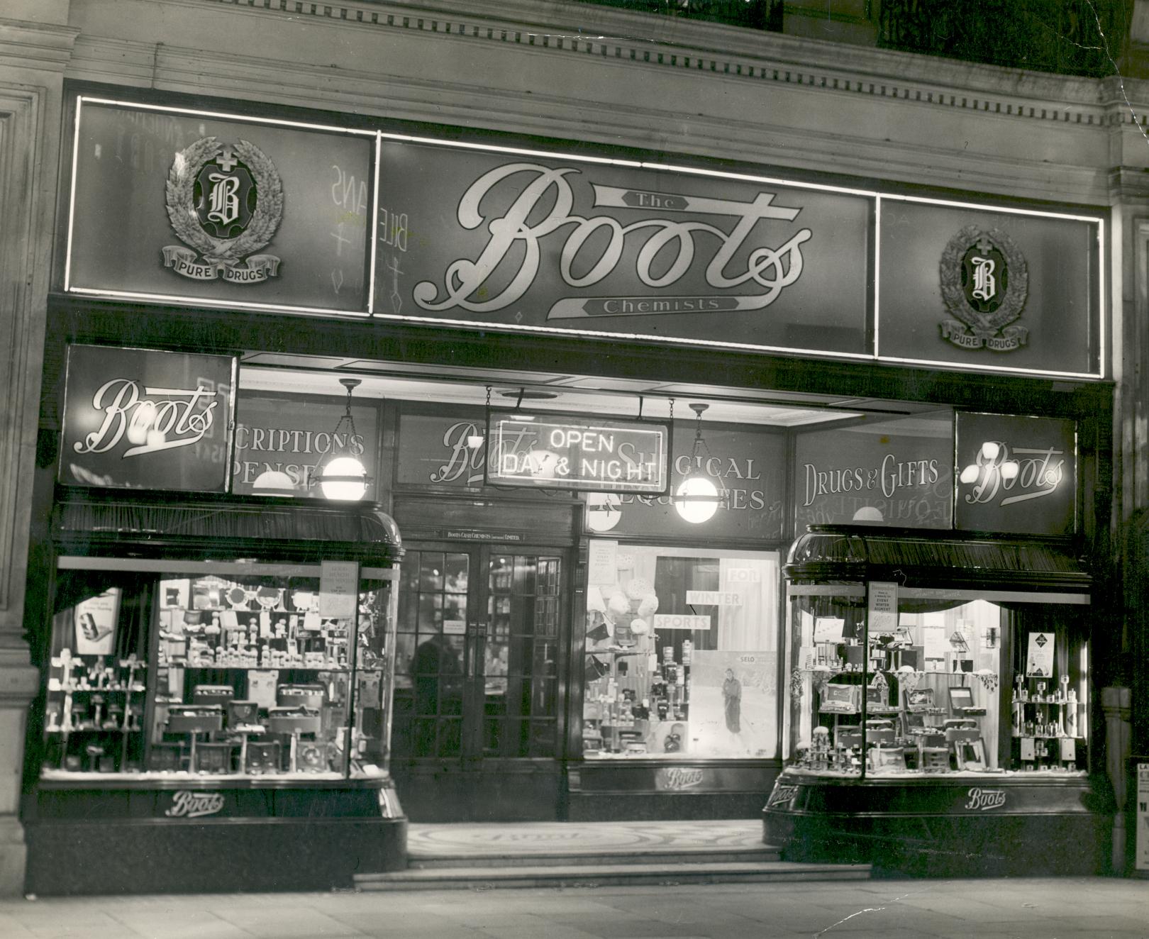 1849 - John Boot opens first Boots store, selling herbal remedies, in Goose Gate, Nottingham, UK