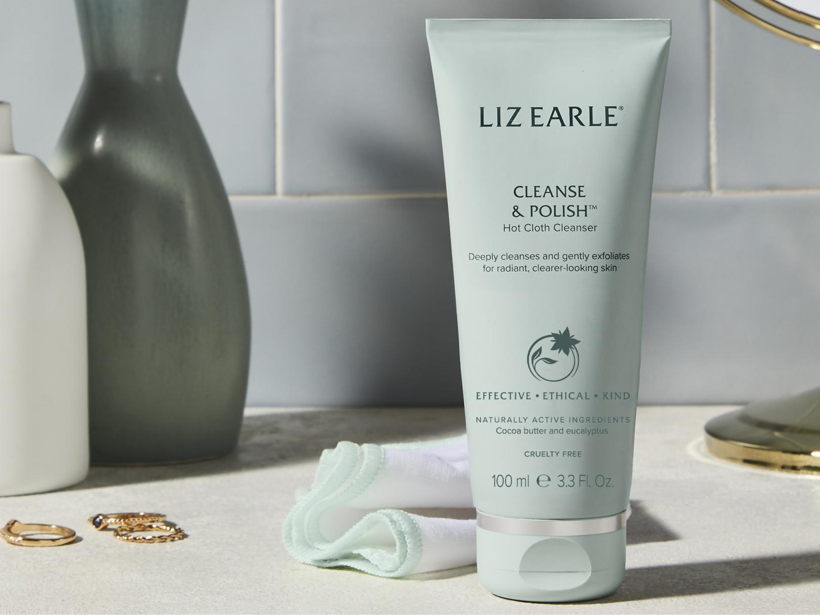 A bottle of a Liz Earle produuct