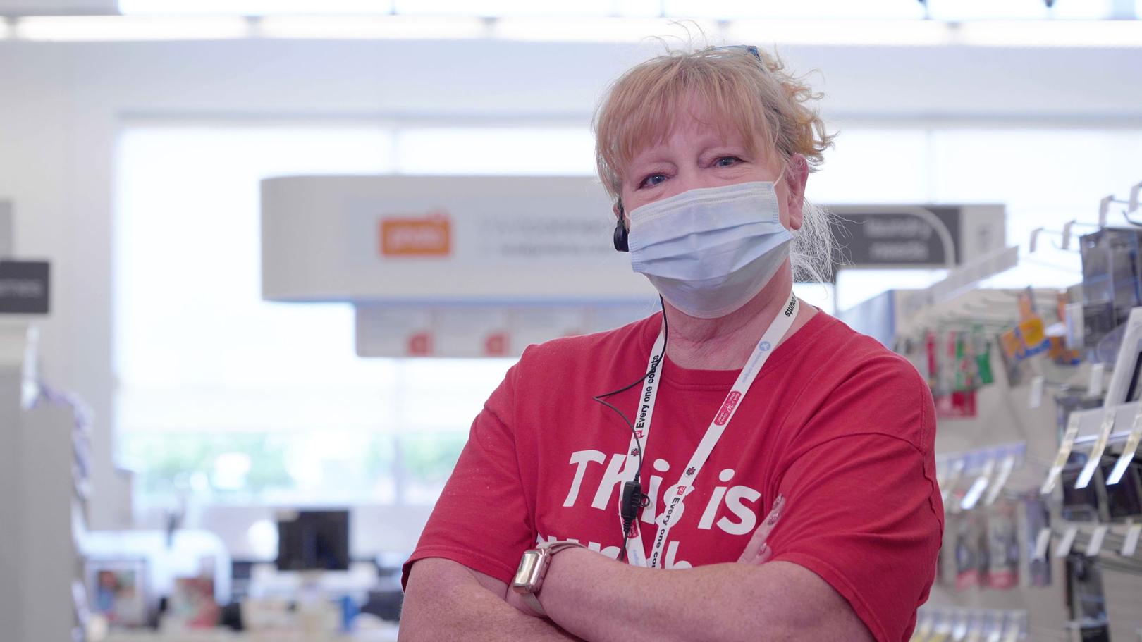 Walgreens team member ready to serve patients and customers