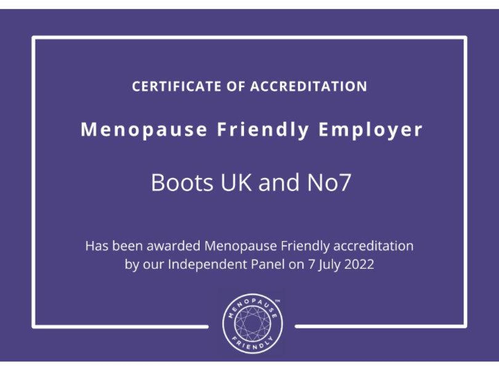 Menopause Friendly Employer Accreditation