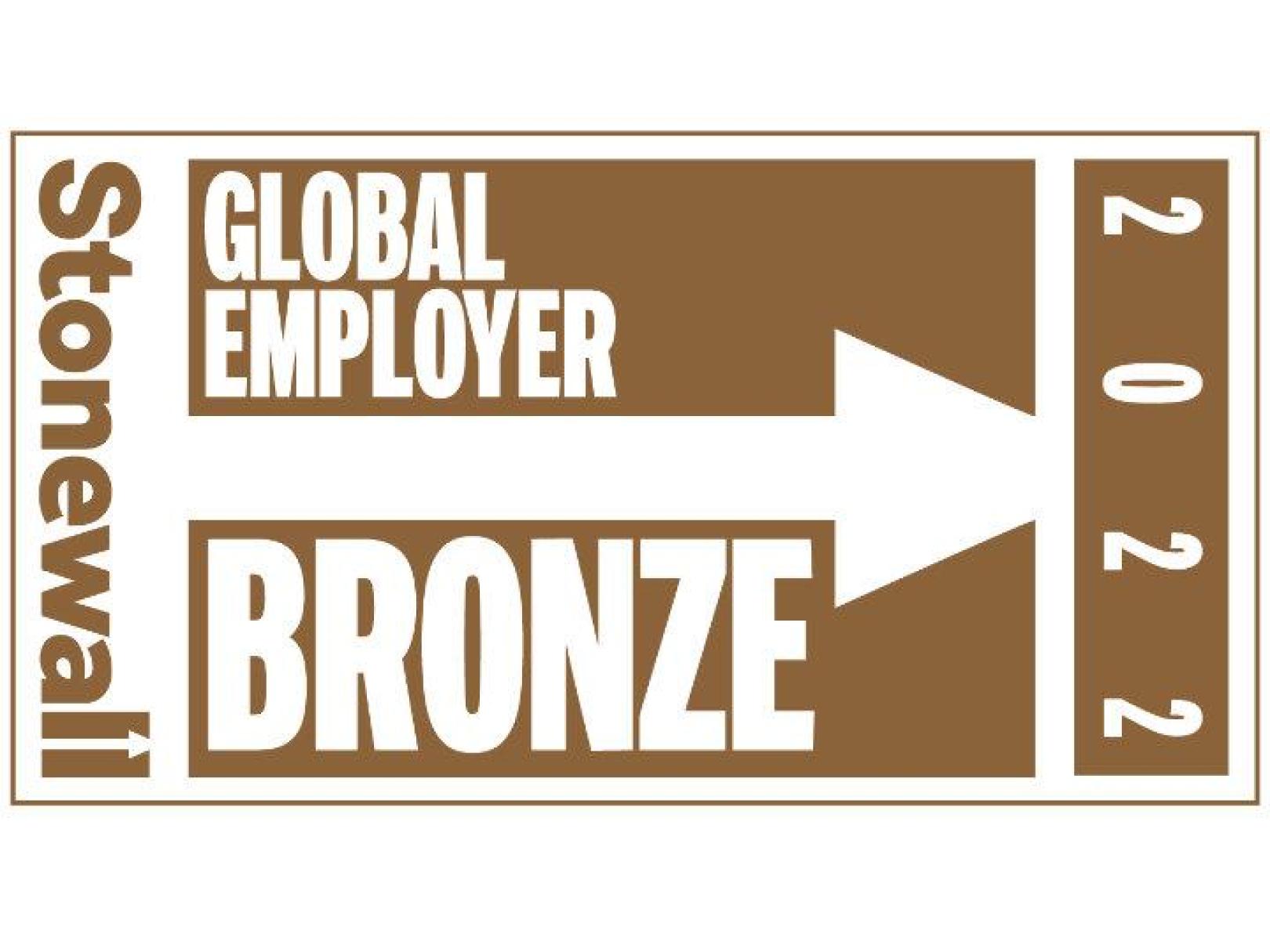 Stonewall Global Employer Award Bronze