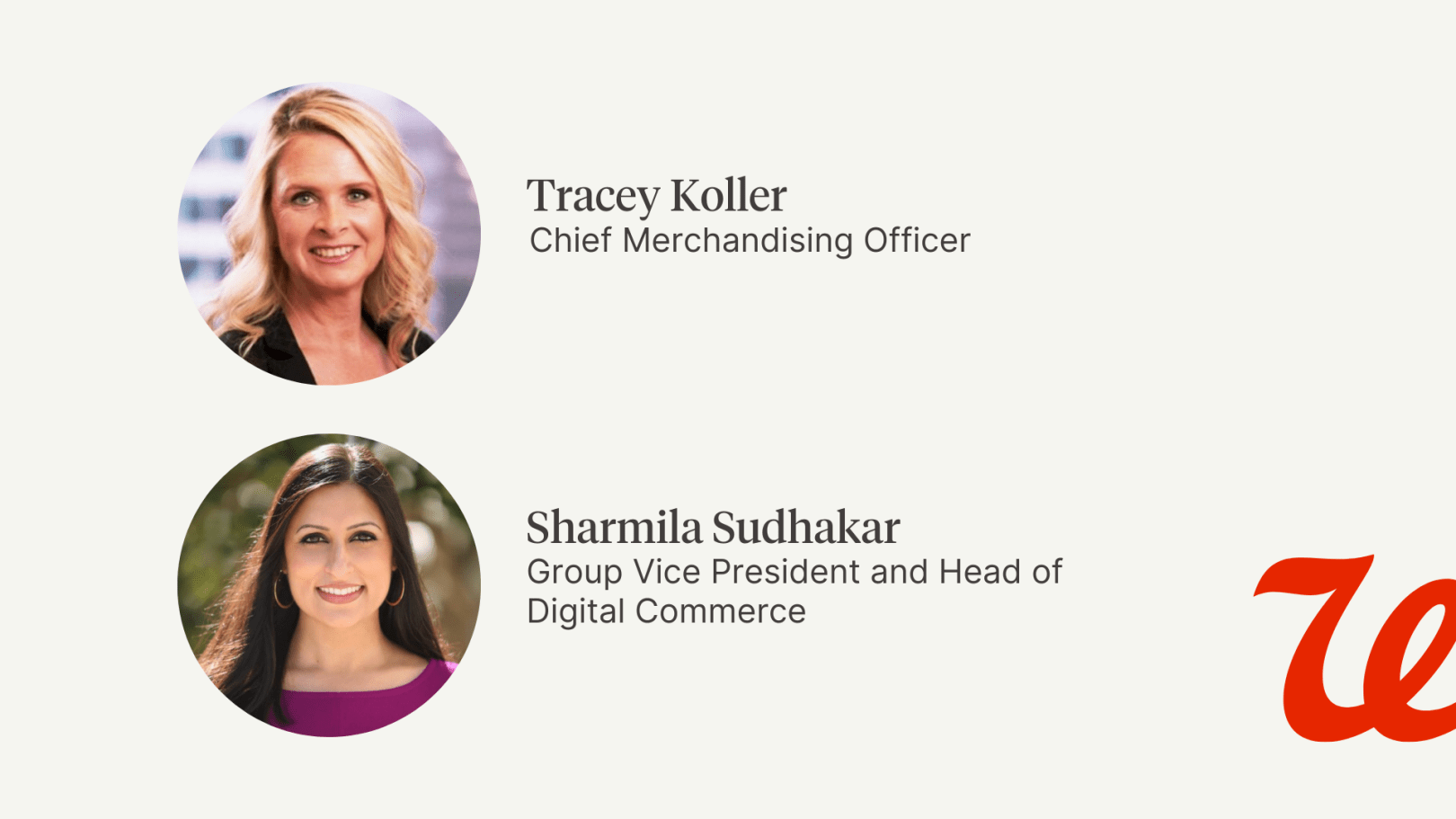 Tracey Koller and Sharmila Sudhakar
