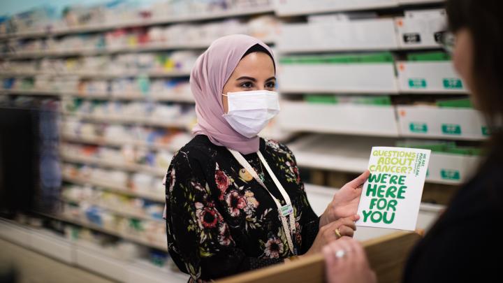 A Boots Macmillan pharmacist