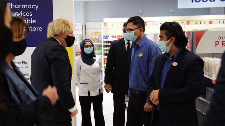 Boris Johnson at Boots