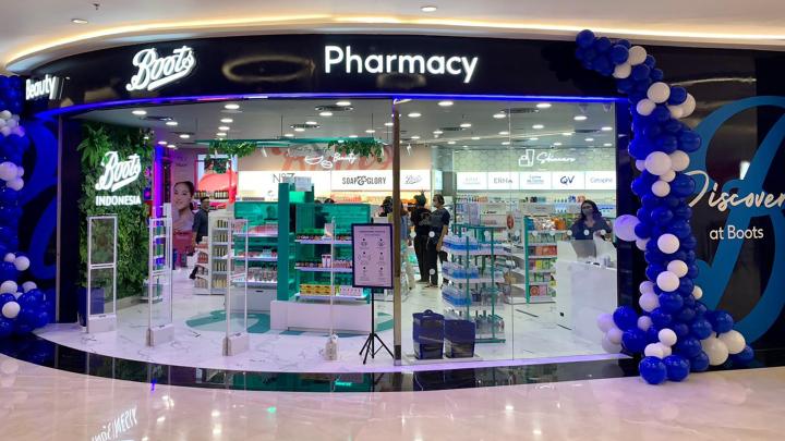 Entrance of the first Boots Indonesia store