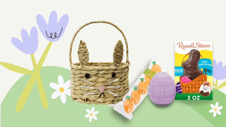 Collage of Easter products from Walgreens 