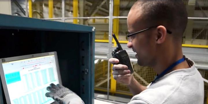 Walgreens colleague Thomas working in a distribution center