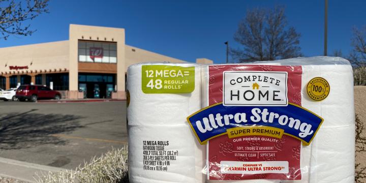 A package of toilet paper