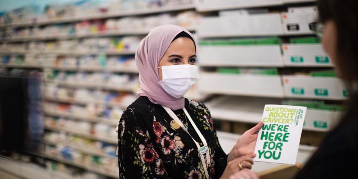A Boots Macmillan pharmacist