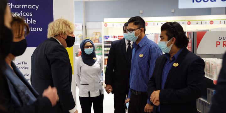 Boris Johnson at Boots