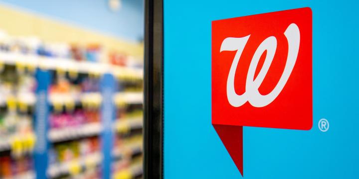 Walgreens sign in shop