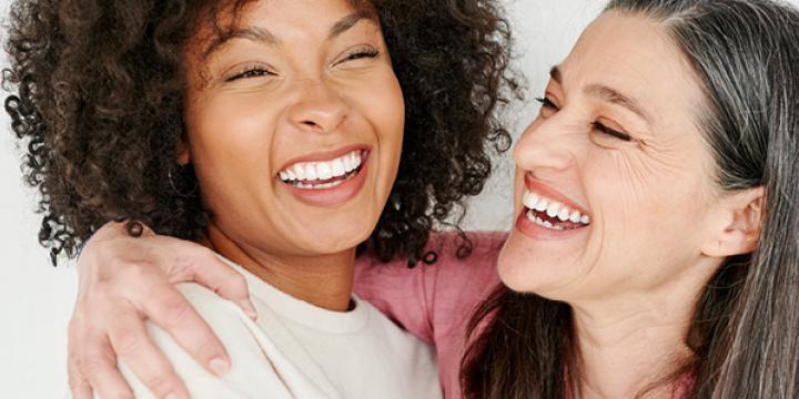 Two Women smiling