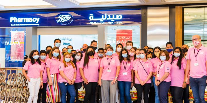 Boots team members outside a store in The Gulf