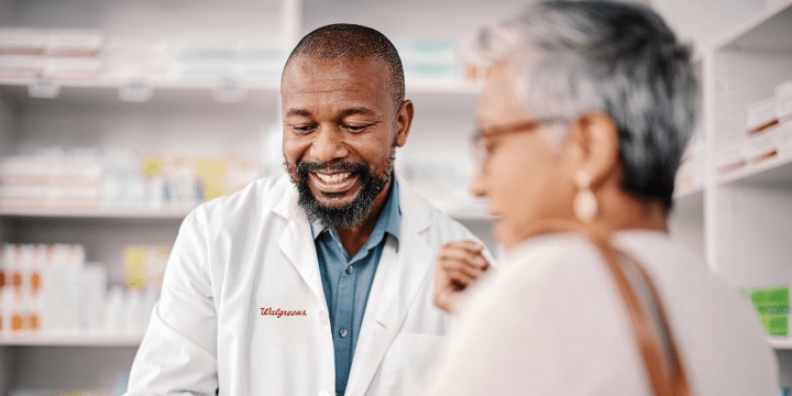 Pharmacist and patient