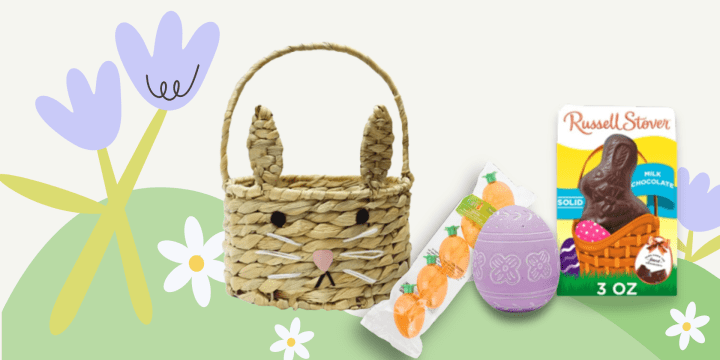 Collage of Easter products from Walgreens 