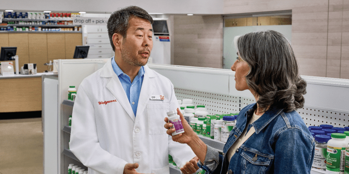 Pharmacist and patient